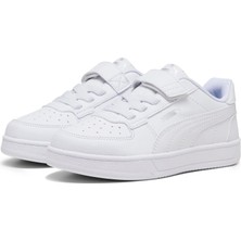 Puma Caven 2.0 Ac+ Ps-White-Silver-Black Çocuk Ayakkabı-Beyaz