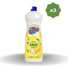 Bingo Sıvı Bulaşık Deterjanı Limon 650 ml - (3 Adet)