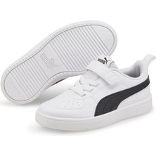 Puma Rickie Ac+ Ps-White-Black Çocuk Ayakkabı-Beyaz
