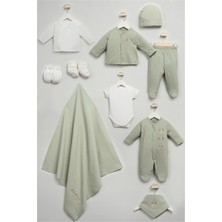 Bebitof My Baby Kumsal % 100 Coton 10 Lu Hastane Çıkışı Yeni Sevimli Köpekçikler Desenli 10116