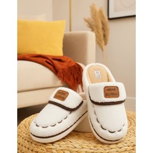 Slipcat Kadın Desenli Peluş Kaymaz Hafif Tabanlı Tüylü Terlik  Ev Terliği