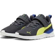 Puma Anzarun Lite Ac+ Ps-Galactic Gray-Lemon Sherbert-Black Çocuk Ayakkabı-Gri