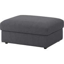IKEA Vımle Saklama Gözlü Puf Gunnared Orta Gri