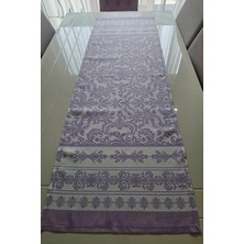 Lila Efektli Desenli Runner