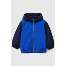 United Colors Of Benetton Erkek Bebek 2IGGGN03X-25K Yağmurluk Mavi