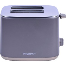 Berghoff Gem Pearl 2 Dilim Ekmek Kızartma Makinesi – 1000 W, Paslanmaz Çelik | Gri