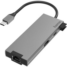 Hama Usb-C 3.1 Adaptör,2xusb-A,1xusb-C,1xhdmi,1xetherne