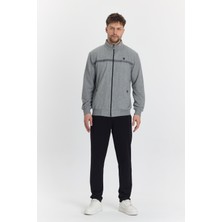 Marco Ferry Erkek Pamuklu Tam Fermuarlı Eşofman Takımı Gri M. 201462-G