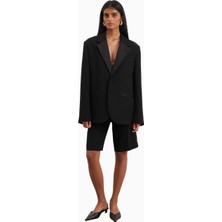 Because Of Alice Satin Detail Longline  Bermuda Kadın Şort