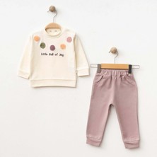 Lıttle Ball Of Joy Nakışlı Iki Iplik Alt Üst Takım - SD-2260-LILA-18 - 24 Ay Lila