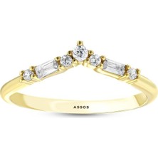 Assos Pırlanta Tasarım Altın Yüzük - 14K