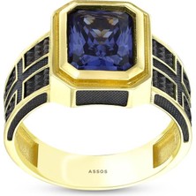 Assos Pırlanta Altın Erkek Yüzük - 14K