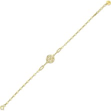 Assos Pırlanta Yaşam Çiçeği Altın Bileklik - 14K