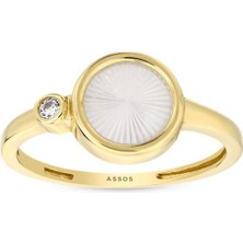 Assos Pırlanta Tasarım Altın Yüzük - 14K