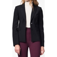 ROMAN Düğmeli Koyu  Kadın Ceket K.Lacivert k1516005_220