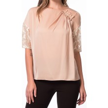 ROMAN Kol Ve Yaka Detaylı  Bluz Sarı K1413031_009