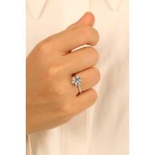 ÇGK KUYUMCULUK Tektaş Model Lotus  Altın Yüzük ÇGKY0084