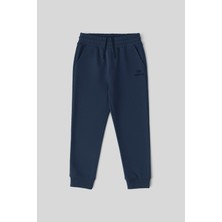 Tommy Life İndigo Standart Fit Manşetli İnce Erkek Çocuk Eşofman Alt - 11062