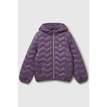United Colors Of Benetton Kız Çocuk Mor Mevsimlik Mont 21INCN04U-25K Hafif Su İtici Özellik