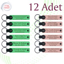 Miawiki F Yeşili & Y Ağzı, Doğum Günü Partilerine Anlamlı Armağan, 12’li Set, Kişiye Özgü Yazılı Hatıra