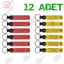 Miawiki Nar Çiçeği & Sarı, 12’li Set, Kişiye Özgü Yazılı Hatıra, Doğum Günü Partilerine Değer Katan Armağan