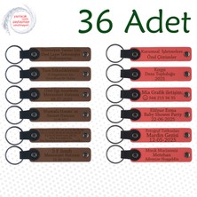 Miawiki A Kahve & Nar Çiçeği, Yoga Grubu Üyelerine Motivasyon Hediyesi, 36’lı Set, Isim Yazılan Anahtarlık