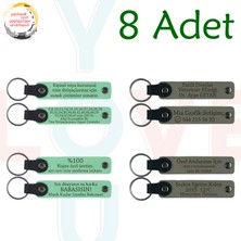 Miawiki Yeşil & Kül Gri, Tarih Öğretmeninden Sınıfına Anı, 8’li Set, Kişiye Özgü Mesajlı Deri Hediyelik