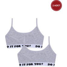 Koza İç Giyim Kız Çocuk 2'li İp Askılı Yarım Atlet