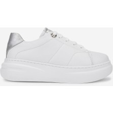 Valmenti Kadın Hakiki Deri Beyaz/lame Sneakers & Spor Ayakkabı 1116 16000 Bn Ayk SK25-26 Beyaz/lame