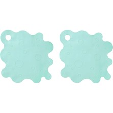 IKEA Trampsjon Banyo Kaydırmazı Açık Turkuaz 43 x 43 cm 2 Adet