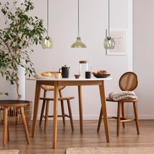 Bamyum Üçlü Lunex Cam Bal Rengi Avize Ince Eskitme Başlık Sarkıt Yemek Masası Üstü Iç Mekan Cafe Otel