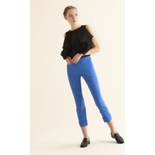 ROMAN Kısa Paça Dar Kadın Pantolon Turkuaz Y1812076_029