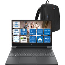 Hp Victus Gaming Intel® Core™ I7-13620H 48GB Ddr5 512GB SSD Rtx™ 5060/8GB Gddr7 15.6" Fhd (1920 x 1080), 144 Hz, IPS,300 Nits WIN11HOME Taşınabilir Bilgisayar C21SFEAH12+ZETTAÇANTA