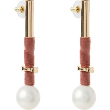 ROMAN İnci Detaylı Silindir Kadın Küpe Standart Renk K2086152_089