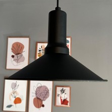 Bamyum Benjamin Siyah Metal Sarkıt Avize Siyah Fener Başlık Rustik Cafe Mutfak Modern Dekoratif Sarkıt