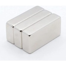 Adet 40X20X10 mm Dikdörtgen Neodyum Mıknatıs Boy 40MM En 20MM Kl. 10MM