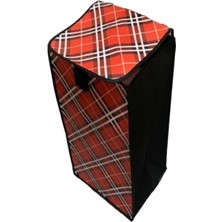 Pazar Araba Çantası Torbası Yedek Çanta 32X55X26 cm 1 Adet (Kırmızı)