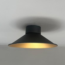 Bamyum Nantes Siyah Plafonyer Avize Tekli Sarkıt Salon Kuaför Cafe Dekoratif Aydınlatma Pastane