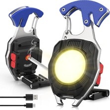 FX-260 Çok Fonksiyonlu Anahtarlık Kamp Lambası, Çakmaklı LED Fener, Mıknatıslı Mini Fener, Acil Durum Lambası