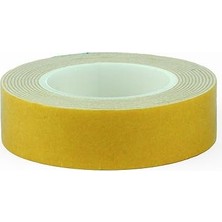 Çift ​​taraflı Yapışkanlı Montaj Bandı 2 mt x 19 mm | Ekstra Güçlü, Iz Bırakmaz, Dayanıklı Yapışkan Rulo Bant (Beyaz)