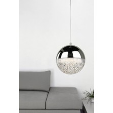 Begüsa Galaksi Tekli Avize Krom Kaplama