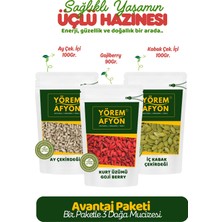 Gülçehre Yörem Afyon Gün Boyu Doğal Enerji Seti; Ay Çekirdeği Içi, Gojiberry ve Kabak Çekirdeği Içi Avantajlı Set | 290GR