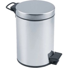 Timion Pedallı 3lt Krom Metal Çöp Kovası (5148)