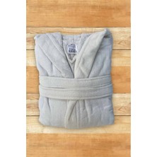 İpekçe Home %100 Pamuk Kadife Kapüşonlu 10-12 Yaş Unisex Çocuk Bornozu