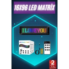 Digital Araba Yazısı Ekran Matrix En Büyük Boy 16X96 Matrix LED Panel