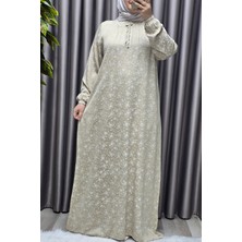 Elmas Tesettür Kadın Tesettür Giyim Büyük Beden Tensel Keten Nida 2 Elbise