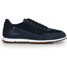 Tuna Hakiki Nubuk Deri/tekstil Lacivert Erkek Sneaker Ayakkabı - X241336