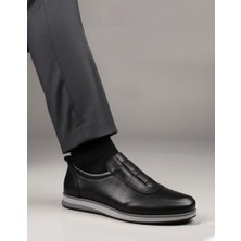 Detector Erkek Siyah Deri Rahat Günlük Loafer Ayakkabı Arden