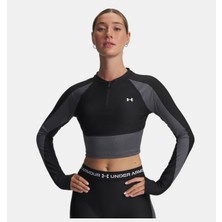 Under Armour Kadın Ua Heatgear Rib 1/4 Fermuarlı Uzun Kollu T-Shirt 6003981-004