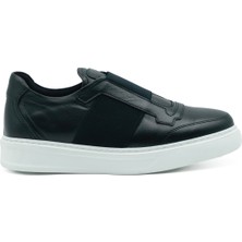 Tuna Hakiki Deri Siyah Spor Erkek Ayakkabı - Eva Taban - 0250661